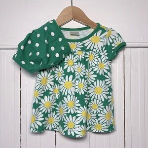 HANNA ANDERSSON EUC 100% Cotton Daisy Dress Bloomer Set